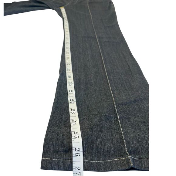 Kenneth Cole Gray Flare Jeans Size 2 Pintuck Y2K Style Discontinued $98 MSRP - Picture 6 of 11